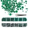 Acrylic Nail Art Kit with Green Rhinestone Gems, Dotting Pen, Tweezers (2880 Pieces)